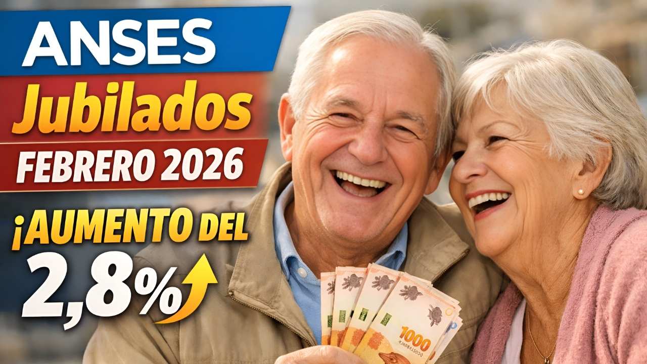 ANSES jubilados febrero 2026: aumento del 2,8%, cómo cobrar 429.079 pesos y cronograma por DNI