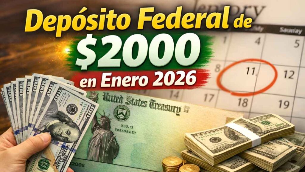 Depósito Federal de $2000 en Enero 2026: Guía Completa para Beneficiarios y Últimos Datos